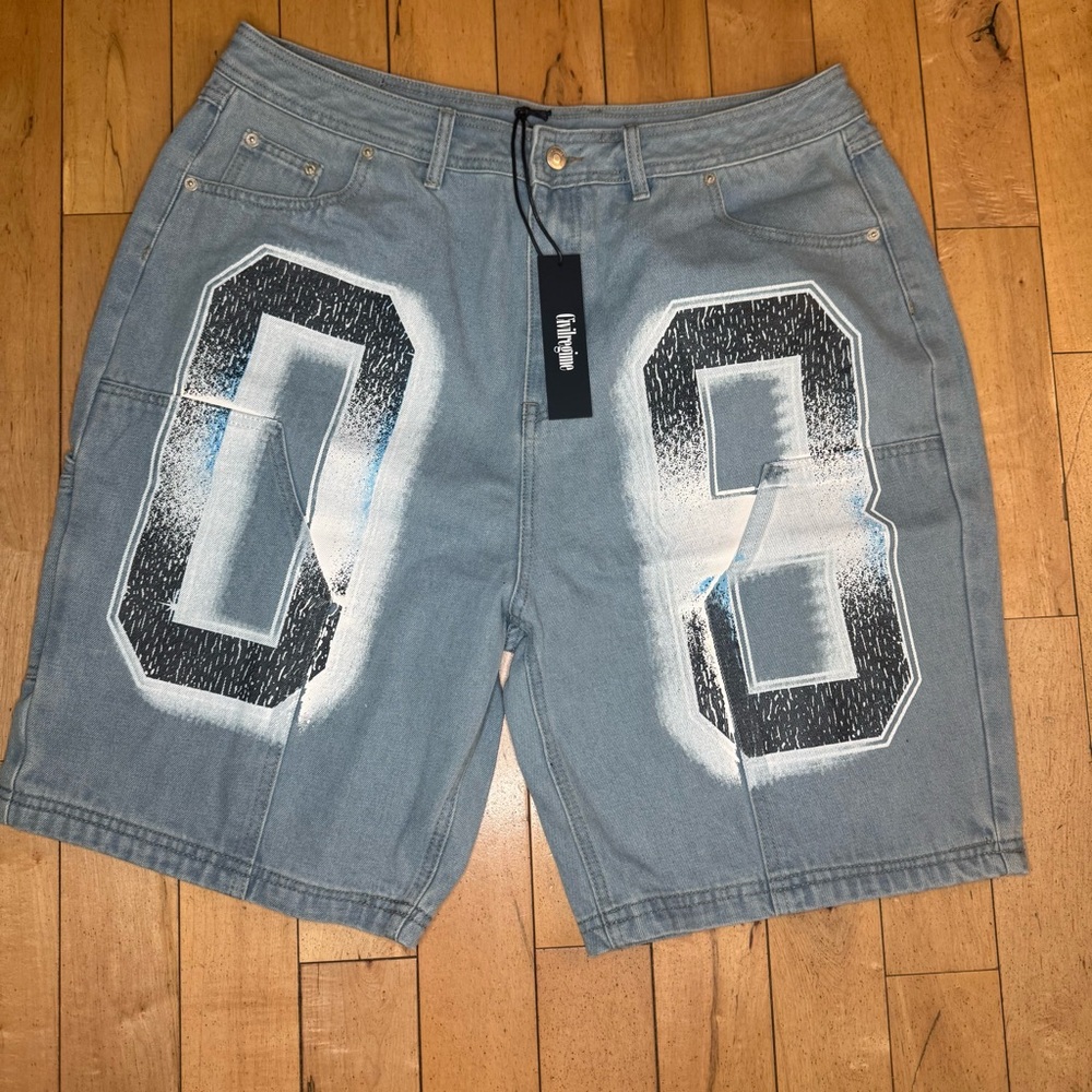 Civil Regime‎ Oversized 08 Jean Shorts Size 34